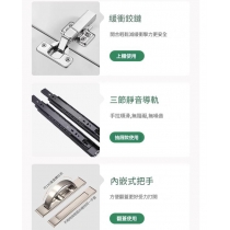 時尚榻榻米床 衣櫃一體帶書桌省空間床  箱式地台床 儲物床*100cm/120cm/135cm/150cm/180cm (IS9418)
