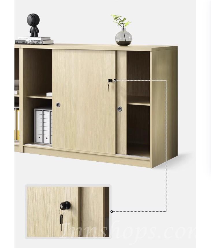 辦公室文件矮櫃 資料收納櫃帶鎖 趟門收納櫃*80cm/100cm/120cm/160cm (IS9422)
