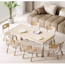 兒童 可升降桌椅 playgroup Clubhouse 會所幼稚園 桌椅 遊戲木桌 學習桌*80cm/120cm (IS9423)