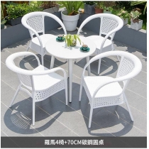 戶外傢俱 花園桌椅  室外 商用外擺 休閒桌椅組合*70cm/80cm/90cm/120cm/160cm (IS9424)