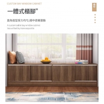 實木窗台收納櫃  趟門地櫃 電視櫃 可坐矮櫃*60cm/80cm/100cm/120cm/140cm/160cm/180cm/200cm/220cm (IS9427)