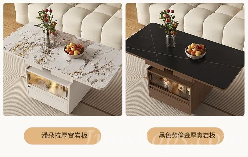 岩板升降茶几 可移動 折疊餐桌兩用*52cm (IS9429)