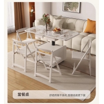 岩板升降茶几 可移動 折疊餐桌兩用*52cm (IS9429)