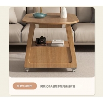 時尚可移動折疊茶几 小戶型 創意圓桌小推車*100cm (IS9432)