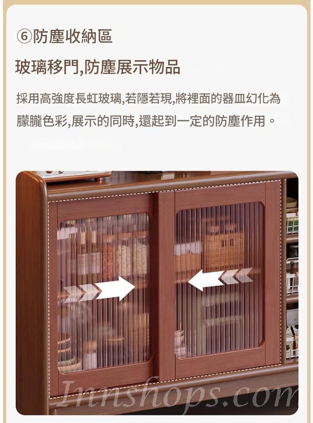 日式實木橡木 高櫃客廳 碗櫃 收納酒櫃 餐邊櫃*120cm/140cm/160cm (IS9435)