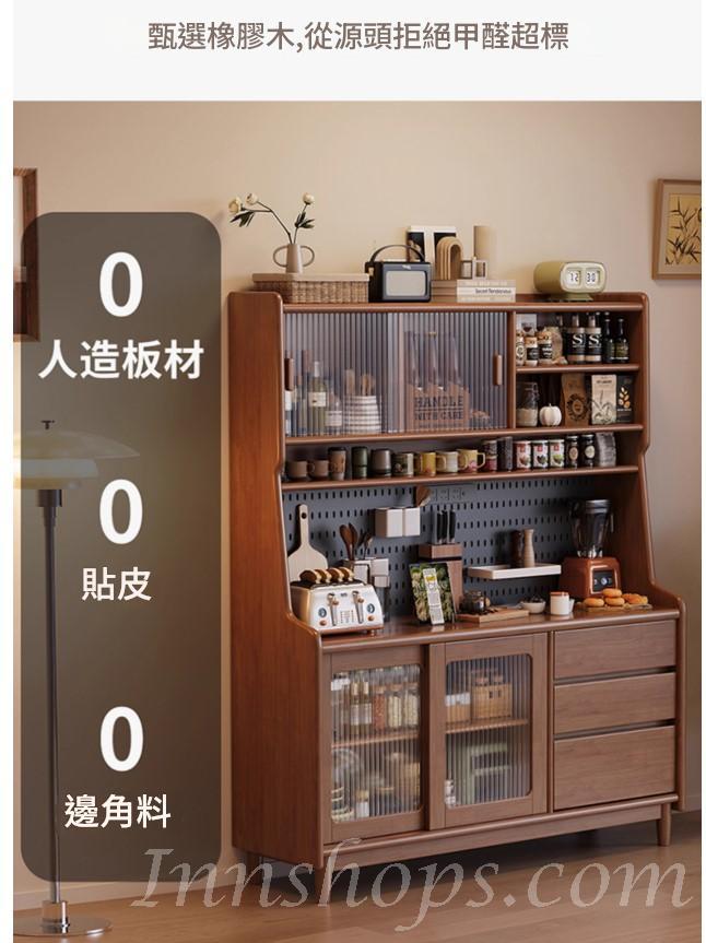 日式實木橡木 高櫃客廳 碗櫃 收納酒櫃 餐邊櫃*120cm/140cm/160cm (IS9435)
