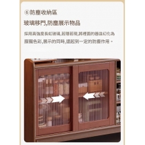 日式實木橡木 高櫃客廳 碗櫃 收納酒櫃 餐邊櫃*120cm/140cm/160cm (IS9435)