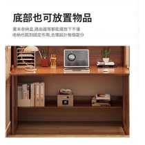 日式實木橡木 折疊書桌書櫃 伸縮書枱*80cm/100cm/120cm/140cm (IS9437)