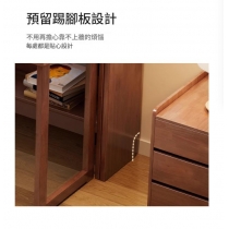 日式實木橡木 折疊書桌書櫃 伸縮書枱*80cm/100cm/120cm/140cm (IS9437)
