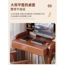 日式實木橡木書桌書架  小型電腦桌*65cm/75cm/85cm (IS9438)