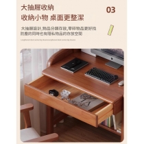日式實木橡木書桌書架  小型電腦桌*65cm/75cm/85cm (IS9438)