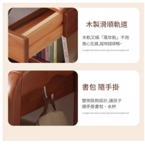 日式實木橡木書桌書架  小型電腦桌*65cm/75cm/85cm (IS9438)