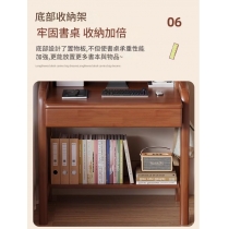 日式實木橡木書桌書架  小型電腦桌*65cm/75cm/85cm (IS9438)