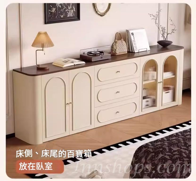 意式復古餐邊櫃 電視櫃 收納櫃實木生態板 置物櫃*80cm/120cm/160cm/200cm (IS9443)