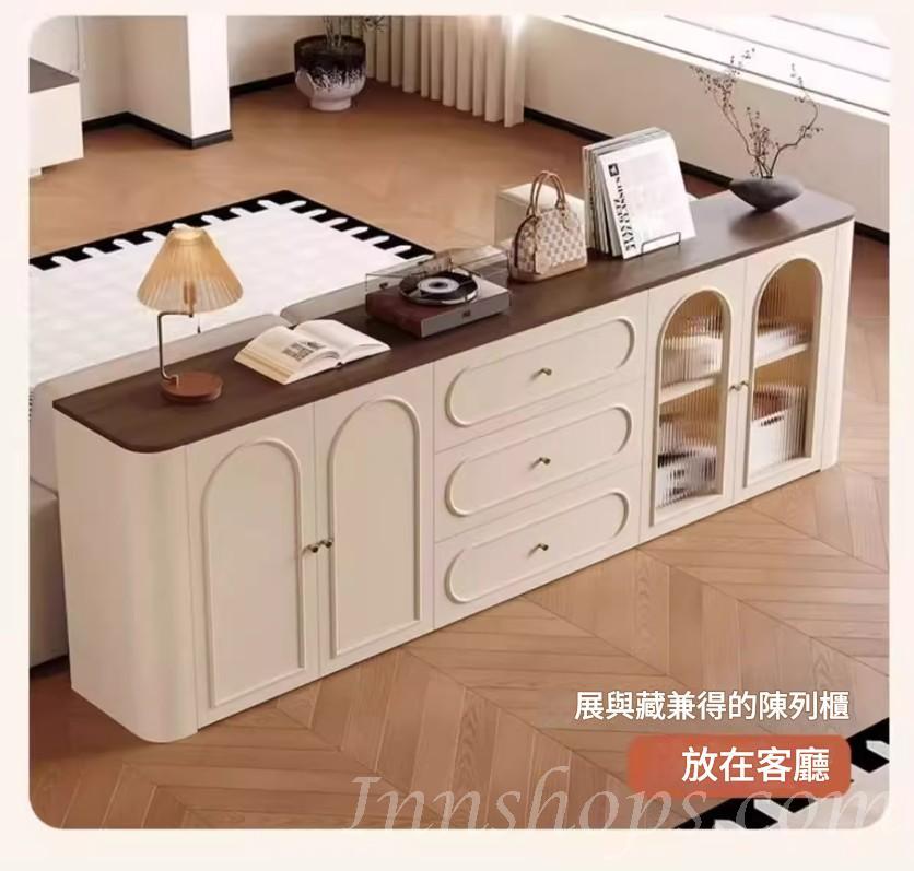 意式復古餐邊櫃 電視櫃 收納櫃實木生態板 置物櫃*80cm/120cm/160cm/200cm (IS9443)