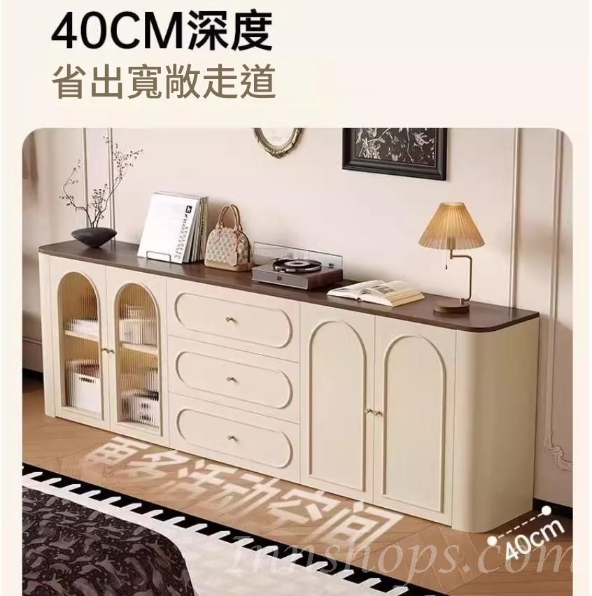 意式復古餐邊櫃 電視櫃 收納櫃實木生態板 置物櫃*80cm/120cm/160cm/200cm (IS9443)