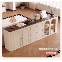 意式復古餐邊櫃 電視櫃 收納櫃實木生態板 置物櫃*80cm/120cm/160cm/200cm (IS9443)