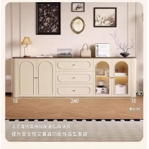 意式復古餐邊櫃 電視櫃 收納櫃實木生態板 置物櫃*80cm/120cm/160cm/200cm (IS9443)