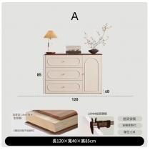 意式復古餐邊櫃 電視櫃 收納櫃實木生態板 置物櫃*80cm/120cm/160cm/200cm (IS9443)