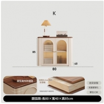 意式復古餐邊櫃 電視櫃 收納櫃實木生態板 置物櫃*80cm/120cm/160cm/200cm (IS9443)