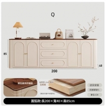 意式復古餐邊櫃 電視櫃 收納櫃實木生態板 置物櫃*80cm/120cm/160cm/200cm (IS9443)