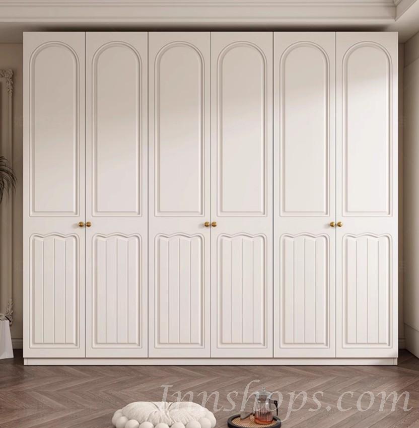 奶油風衣櫃 小戶型家用櫃子 置物大衣櫃*80cm/120cm/160cm/200cm/240cm (IS9449)