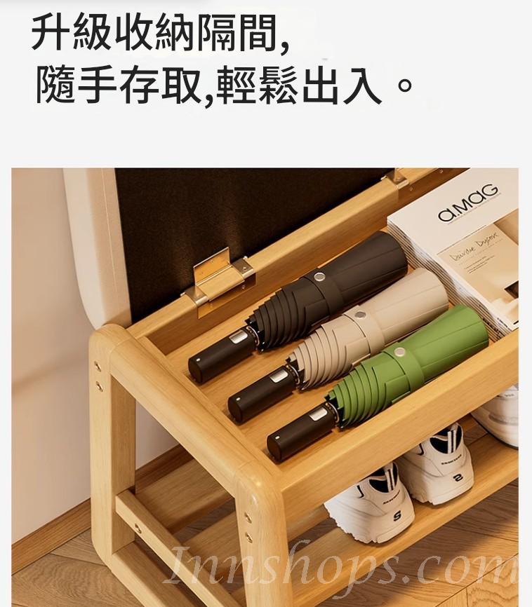 日式實木橡木 實木換鞋凳門口可坐可收納 穿鞋凳小型鞋櫃凳子*55cm/80cm/100cm (IS9451)