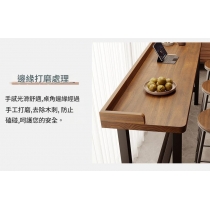 窗台吧台桌 簡約實木長條桌靠窗窄桌 靠牆高低腳桌椅*100cm/120cm/140cm/160cm/180cm/200cm/220cm/240cm (IS9454)