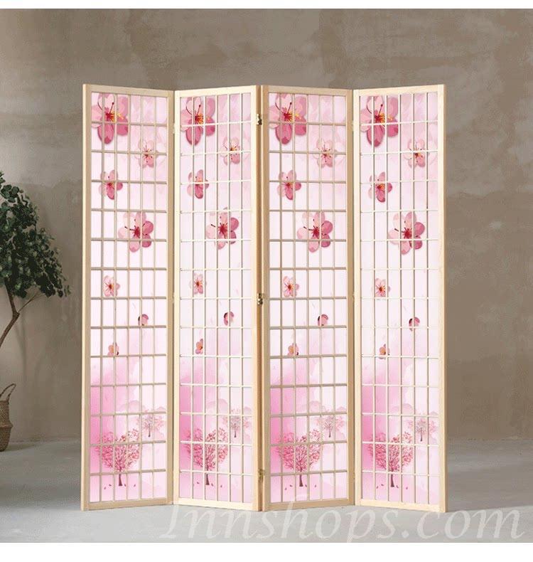 日式屏風  隔間書房店鋪 移動擋板折疊遮擋玄關家用酒店*180cm/200cm (IS9458)