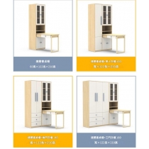 北歐現代簡約兒童書桌書架書櫃衣櫃一體電腦桌家用 寫字桌*60cm/100cm/120cm/130cm/140cm/150cm/160cm/179cm (IS9456)
