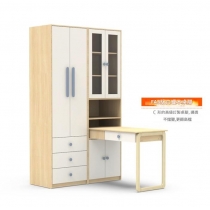 北歐現代簡約兒童書桌書架書櫃衣櫃一體電腦桌家用 寫字桌*60cm/100cm/120cm/130cm/140cm/150cm/160cm/179cm (IS9456)