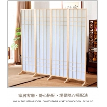 日式屏風  隔間書房店鋪 移動擋板折疊遮擋玄關家用酒店*180cm/200cm (IS9458)
