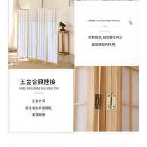 日式屏風  隔間書房店鋪 移動擋板折疊遮擋玄關家用酒店*180cm/200cm (IS9458)