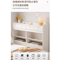 簡約床尾夾縫櫃 收納櫃床頭櫃 床邊書櫃 長條置物櫃 訂製靠牆窄櫃*60cm/80cm/100cm/120cm/135cm/150cm/180cm/200cm (IS9460)